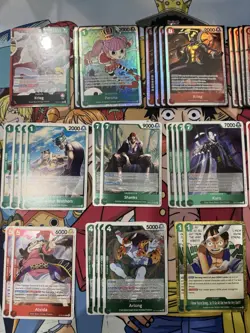 One Piece TCG Krieg Red/Green Competitive Deck Sleeved - Image 2