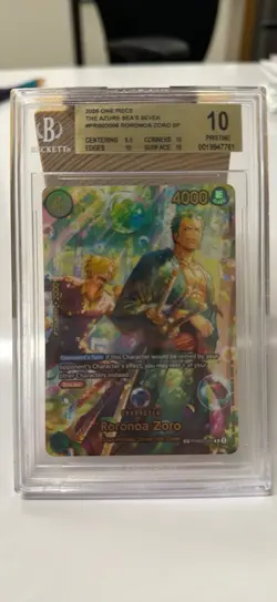 2026 One Piece The Azure Sea's Seven PRB02-006 Roronoa Zoro SP BGS 10 PRISTINE - Image 1