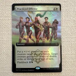 Practiced Offense (Extended Art Foil) Rare 313 MTG Secrets of Strixhaven NM - Image 1