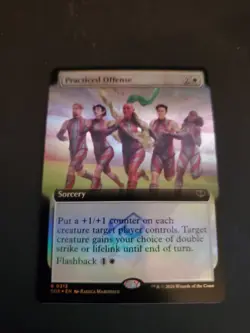 Practiced Offense (Extended Art FOIL) - Secrets of Strixhaven MTG NM - Image 1