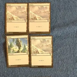 Wizards of the Coast Magic Wastes Basic Land Commander Masters 2023 Lot of 7 - Image 1