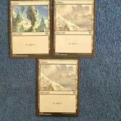 Wizards of the Coast Magic Wastes Basic Land Commander Masters 2023 Lot of 7 - Image 2