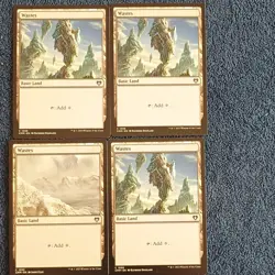 Wizards of the Coast Magic Wastes Basic Land CMM 2023 Colorless Lot of 4 - Image 1
