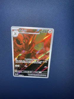 Pokemon TCG Scizor Holo Illustration Rare SV03: Obsidian Flames 205/197 LP - Image 1