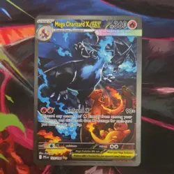 Pokemon Mega Charizard X EX Full Art Secret Rare Holo 125/094 Evolutions - Image 1