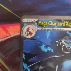 Pokemon Mega Charizard X EX Full Art Secret Rare Holo 125/094 Evolutions - Image 5
