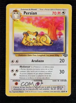 Persian Spanish Pokemon Jungle #42 1999 - Image 1