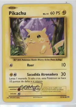 Pikachu Spanish Pokemon XY Evolutions 20th Anniversary #35 - Image 1