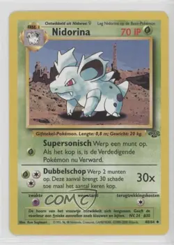 Nidorina Dutch Pokemon Jungle #40 1999 - Image 1