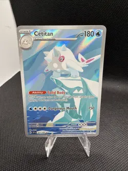 Pokemon TCG Cetitan 201/191 Sv08: Surging Sparks Illustration Rare Holo Card - Image 1