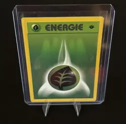 [GERMAN] Rare Vintage Pokemon Base Set 99/102 Grass Energy 1st Edition NM - Image 1
