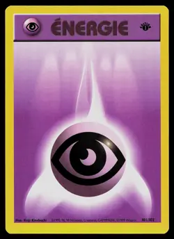 Pokemon Card - Psychic Energy Base Set 101/102 Common French 1st Edition - Image 1