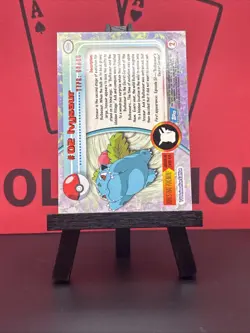 Ivysaur #02 Pokemon Topps TV Animation Edition Blue Logo 1999 NM - Image 5