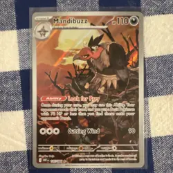 Pokemon TCG Mandibuzz 145/108 SV: White Flare Illustration Rare - Image 1