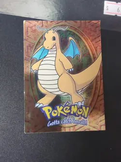 Dragonite #149 E12 of 12 Blue Logo Topps Holo Trading Cards Pokemon Card Hp - Image 1