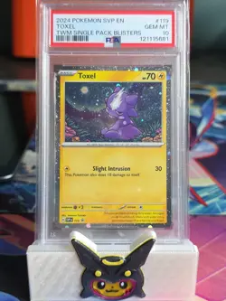 Toxel SVP 119 GEM MINT PSA 10. Pokemon Black Star Promos - TWM Checklane Blister - Image 1