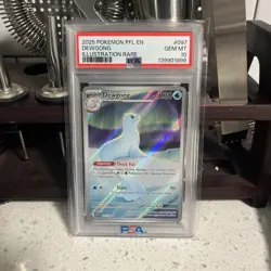 PSA GEM MT 10 Dewgong 097 Pokemon Phantasmal Flames English 2025 - Image 1