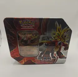 Pokemon TCG Gouging Fire EX 5 Booster Pack Tin 2024 New Sealed - Image 1