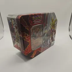 Pokemon TCG Gouging Fire EX 5 Booster Pack Tin 2024 New Sealed - Image 3
