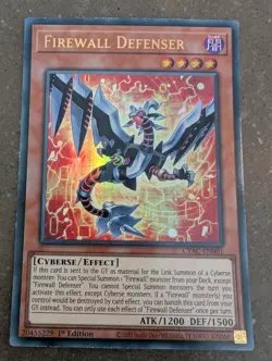 YuGiOh! Firewall Defenser CYAC-EN001 Ultra Rare 1st Ed - Image 1