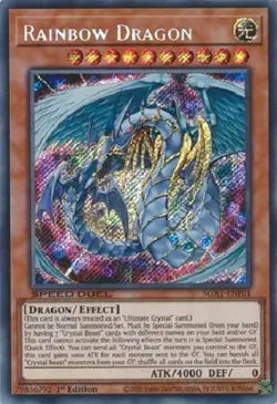 *** RAINBOW DRAGON *** 1ST EDITION SECRET RARE SGX1-ENF01 (NM) YUGIOH! - Image 1