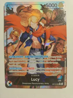 Lucy OP15-002 Alt Art Leader One Piece Card Game TCG English - Image 1