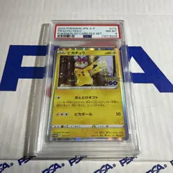 Pikachu PSA8 Pokemon Card Otokonobu Gift 272S-P Rare Collectible - Image 1