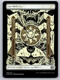 Plains (267) - Full Art 267 Phyrexia: All Will Be One MTG Foil NM - Image 1