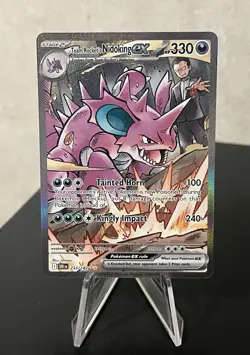 Team Rocket's Nidoking ex - 233/182 SIR - Destined Rivals Pokemon TCG, Near Mint - Image 1