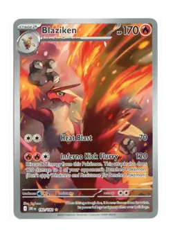 Blaziken 192/182 Illustration Rare Holo SV10: Destined Rivals Pokemon TCG NM - Image 1