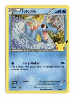 Totodile 18/25 Promo Holo McDonald's 25th Anniversary Promos Pokemon TCG - Image 1