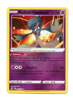 Radiant Gardevoir 069/196 Radiant Rare Holo SWSH11: Lost Origin Pokemon TCG - Image 1