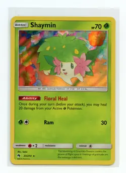Shaymin 33/214 Holo Rare Holo SM - Lost Thunder Pokemon TCG - Image 1