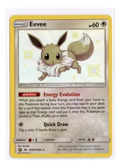Eevee SV41/SV94 Shiny Holo Rare Holo Hidden Fates: Shiny Vault Pokemon TCG - Image 1