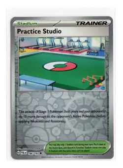 Practice Studio 186/193 Uncommon Reverse Holo SV02: Paldea Evolved Pokemon TCG - Image 1