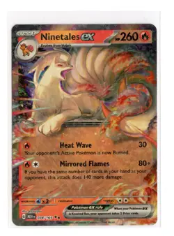 Ninetales ex - 038/165 Double Rare Holo SV: Scarlet & Violet 151 Pokemon TCG - Image 1