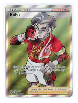 Kabu (Full Art) 186/189 Ultra Rare Holo SWSH03: Darkness Ablaze Pokemon TCG - Image 1
