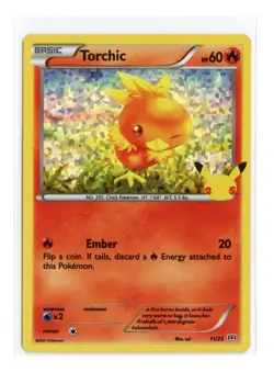 Torchic 11/25 Promo Holo McDonald's 25th Anniversary Promos Pokemon - Image 1