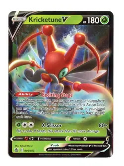 Kricketune V 006/163 Ultra Rare Holo SWSH05: Battle Styles Pokemon TCG - Image 1