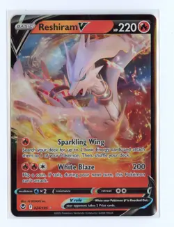 Reshiram V 024/195 Ultra Rare Holo SWSH12: Silver Tempest Pokemon TCG - Image 1