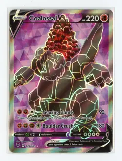 Coalossal V (Full Art) 173/185 Ultra Rare Holo SWSH04: Vivid Voltage Pokemon TCG - Image 1