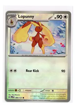 Lopunny (Poke Ball Pattern) 084/131 Common Holo SV: Prismatic Evolutions Pokemon - Image 1