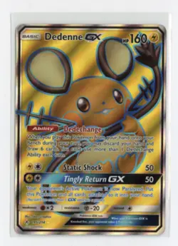 Dedenne GX (Full Art) 195/214 Ultra Rare Holo SM - Unbroken Bonds Pokemon TCG - Image 1