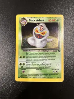Pokemon TCG Dark Arbok Team Rocket 2 Holo Unlimited Holo Rare - Image 1