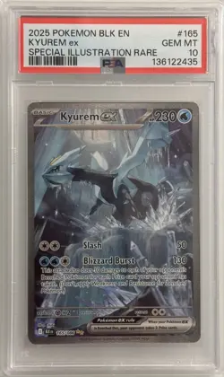 Pokemon TCG Kyurem EX 165/086 Black Bolt Special Illustration Rare PSA 10 - Image 1