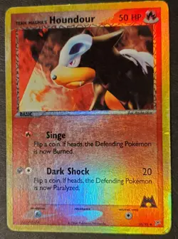 Team Magma's Houndour 35/95 Team Magma vs Team Aqua Reverse Holo | Pokemon TCG - Image 1