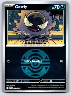 GASTLY 123/217 DUSK BALL REVERSE HOLO ME: ASCENDED HEROES POKEMON NEAR MINT - Image 1