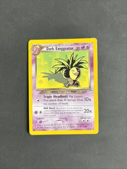 Pokemon TCG Dark Exeggutor 33/105 Regular Uncommon Non Holo Neo Destiny - MP - Image 1