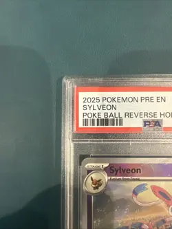 Pokemon Sylveon Prismatic Evolutions Pokeball Reverse Holo 040/131 PSA 10 - Image 2
