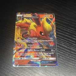 Pokemon TCG Flareon GX SM171 SM Promo Full Art Holo 2019 210 HP Fire - Image 1